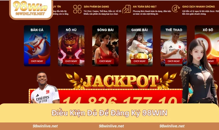 Đăng Ký 98WIN 200 Bạn cần lưu ý 4 yếu tố quan trọng khi đăng ký 98WIN